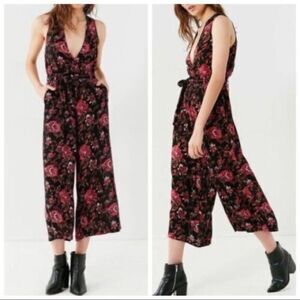 Urban Outfitters Wide-Leg Floral Out‎ From Under Sleeveless Jumpsuit Size S